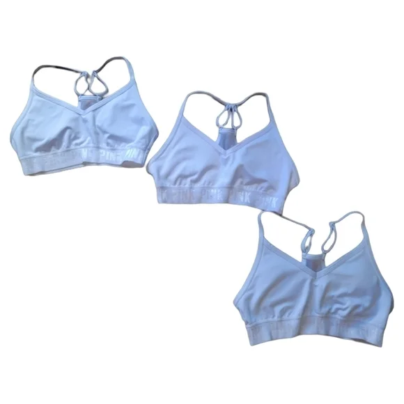 THREE VS PINK ULTIMATE LIGHTLY LINED SPORTS BRAS•XS - Picture 2 of 12